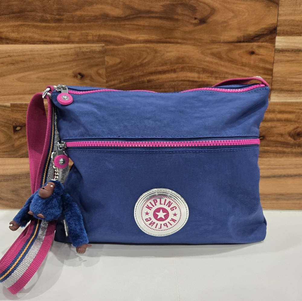 Kipling Bag Blue Crossbody Medium Anbabelle NEW